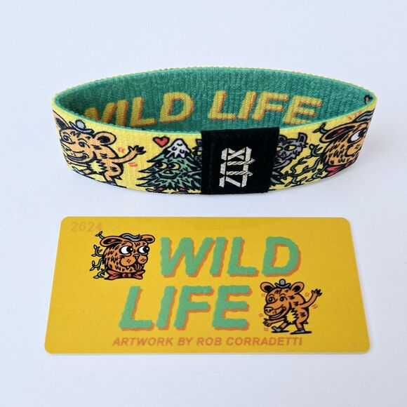 ZOX Silver Strap Wristband Wild Life Original Bracelet Medium Monster Trippy - Picture 1 of 6